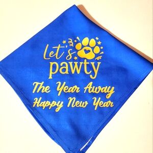 New years dog bandana